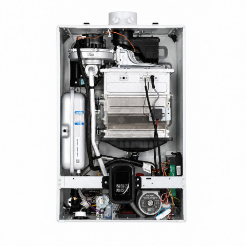 Газовый котел двухконтурный до 240 м² Teknix EnerGREEN 24 конденсационный 24 кВт для частного дома 660х435х318 мм