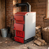 Котел твердотопливный до 150 м² Marten Praktik MP-15 15 кВт для отопления дома, дачи, гаража или производства