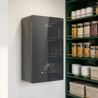 Газовый котел двухконтурный до 300 м² BERTE конденсационный 40 кВт для частного дома 680×400×270 мм