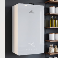 Газовый котел двухконтурный до 200 м² ROCTERM конденсационный 24 кВт для частного дома 680×400×240 мм