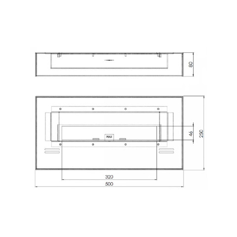 Біокамін Simple Fire SIMPLE BOX 500