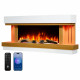 Электрокамин с 3D-эффектом пламени и Wi-Fi декоративный ArtiFlame Sogne AF52 белый настенный
