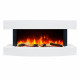 Электрокамин с 3D-эффектом пламени и Wi-Fi декоративный ArtiFlame Lofoten AF48 белый настенный