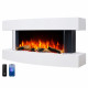 Электрокамин с 3D-эффектом пламени и Wi-Fi декоративный ArtiFlame Lofoten AF48 белый настенный