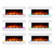 Электрокамин с 3D-эффектом пламени и Wi-Fi декоративный ArtiFlame Lofoten AF48 белый настенный