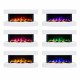 Электрокамин с 3D-эффектом пламени и Wi-Fi декоративный ArtiFlame Lofoten AF48 белый настенный