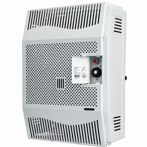 Газовый конвектор чугунный до 55 м² Canrey CHC-5T парапетный 5 кВт для частного дома (635×620×270 мм) + труба в комплекте