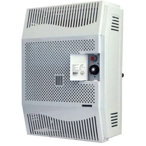 Газовый конвектор чугунный до 55 м² Canrey CHC-5T парапетный 5 кВт для частного дома (635×620×270 мм) + труба в комплекте