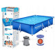 Каркасний басейн Bestway 300x201x66 см прямокутний для дітей з картриджним фільтром 3,3 м³ (56411)
