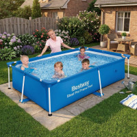 Каркасний басейн Bestway 221x150x43 см прямокутний для дітей без фільтра 1,2 м³ (56401)