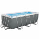 Каркасний басейн Bestway 412x201x122 см прямокутний з картриджним фільтром 8,1 м³ з драбиною (56456)