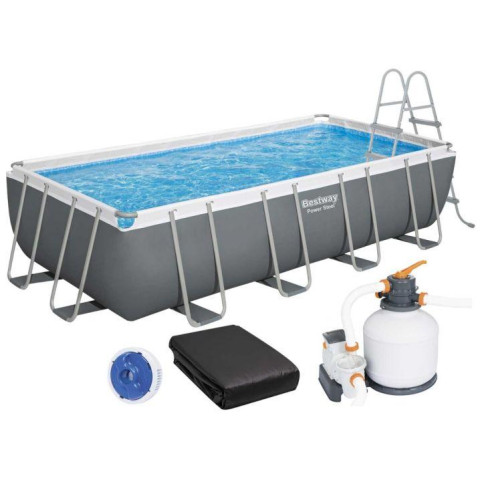 Каркасний басейн Bestway 549x274x122 см прямокутний з піщаним фільтром 14,8 м³ (56466)