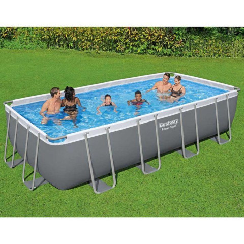 Каркасний басейн Bestway 549x274x122 см прямокутний з піщаним фільтром 14,8 м³ (56466)