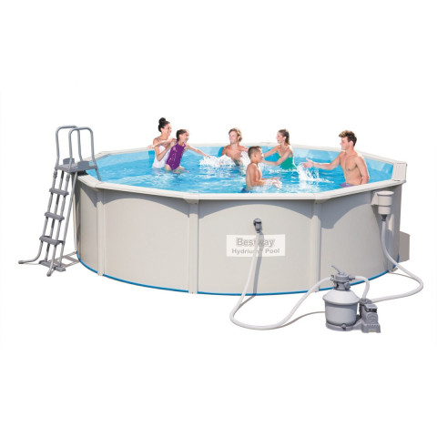 Збірний басейн Bestway Hydrium 56384 (460х120 см) 20 м³, з пісочним фільтром, сходами та тентом