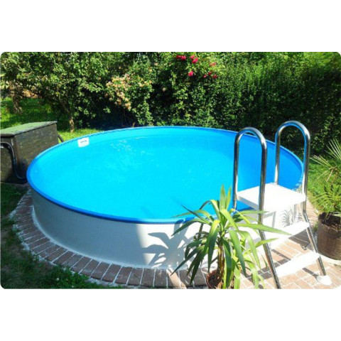 Німецький морозостійкий басейн (600х150 см) Hobby Pool Milano круглий, плівка 0.8 мм, 40 м³, металевий збірний