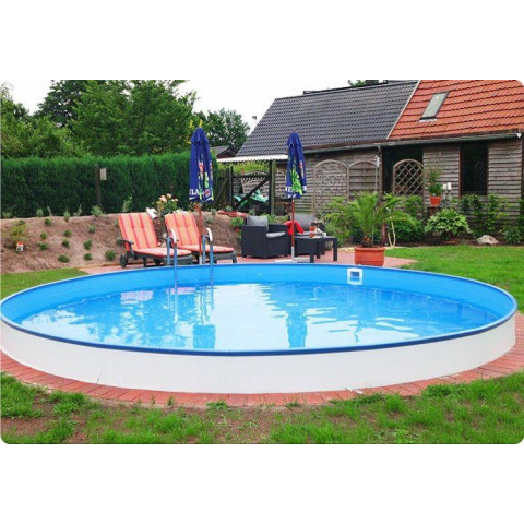 Німецький морозостійкий басейн (800х120 см) Hobby Pool Milano круглий, плівка 0.8 мм, 60 м³, металевий збірний