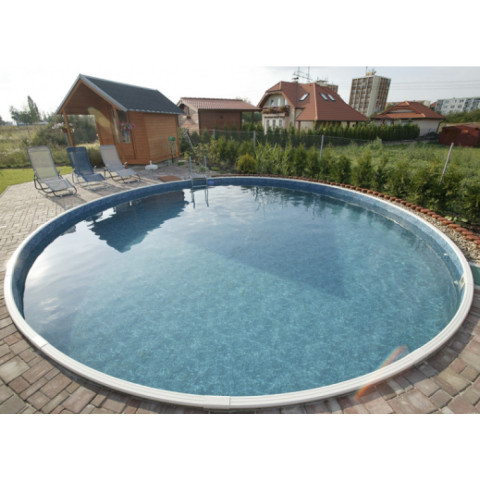 Німецький морозостійкий басейн (800х150 см) Hobby Pool Milano круглий, плівка 0.6 мм, 65 м³, металевий збірний