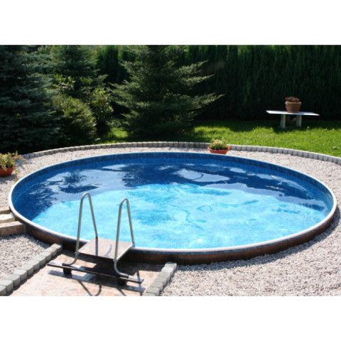 Німецький морозостійкий басейн (800х150 см) Hobby Pool Milano круглий, плівка 0.6 мм, 65 м³, металевий збірний