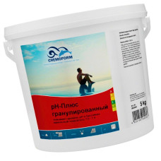 Засіб для підвищення рівня ph у басейні Chemoform PH-Plus 5 кг у гранулах. Підвищує значення pH