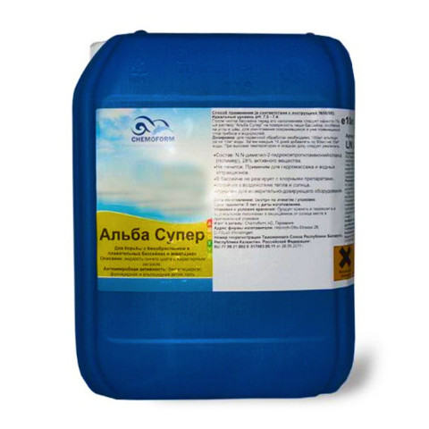 Альгіцид для басейну Chemoform Alba Super 30 л. Проти водоростей, бактерій і грибків у басейні