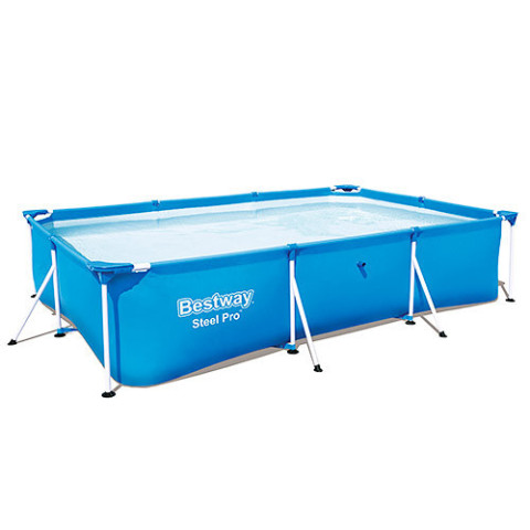 Каркасний басейн Bestway 56424 (400х211х81) прямокутний з картриджним фільтром