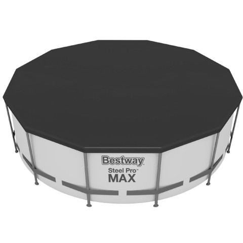 Каркасний басейн Bestway 366x122 см круглий з картриджним фільтром 10,2 м³ з драбиною та тентом (56420)