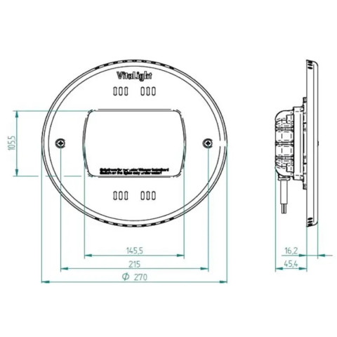 Прожектор для басейну 28/4 POWER LED 3.0, 6000К, Ø-270 мм