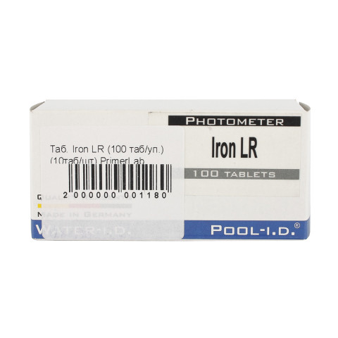 Таблетки Iron LR (залізо) (100 таблеток/упаковка) для тестера PrimerLab