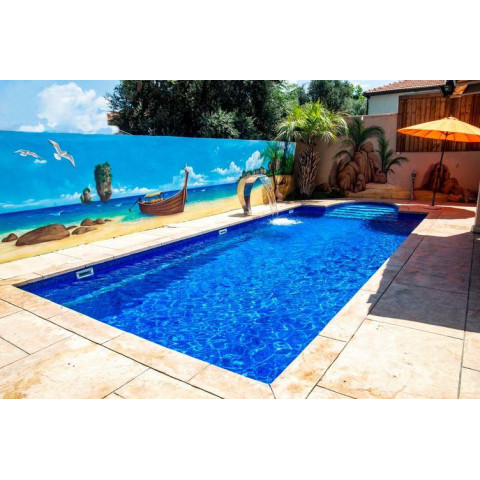 Мембрана синій мармур Pool Sparks Galit, 1.65м з лаковим покриттям, армована OgenFlex