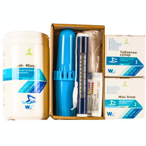Комплект хімії для басейну Window World Water Старт 7 в 1, для дитячих басейнів