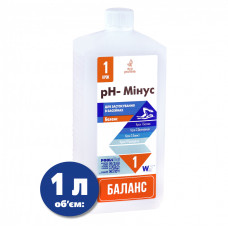 PH рідкий Window World Water 1 літр. Рідина для зниження pH minus у басейні