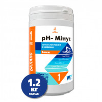 РН мінус в гранулах 1.2 кг в тубі. Засіб зниження pH для басейну