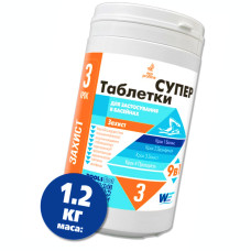 Комплект хімії для басейну Window World Water Super 1.2 кг у таблетках
