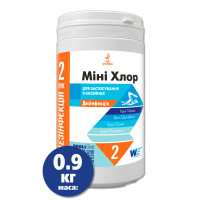 Міні Хлор шоковий (швидкий) для басейну Window World Water 0,9 кг. таблетка 20 г.