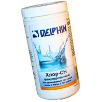 Неорганічний хлор для басейну Delphin Хлор CH 1 кг у гранулах. Засіб для швидкого та повільного оброблення
