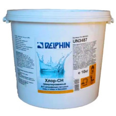 Неорганічний хлор для басейну Delphin Хлор CH 10 кг у гранулах. Засіб для швидкого та повільного оброблення
