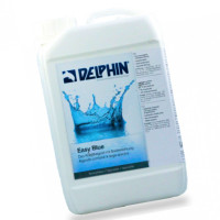 Альгіцид для басейну Delphin Easy Blue 2.4 кг рідкий. Ефективний за високих температур у басейні