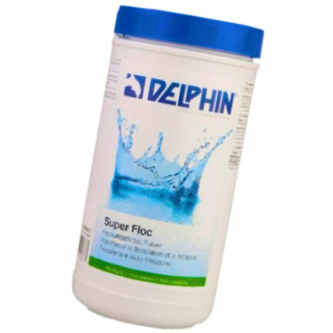 Флокер для басейну Delphin Супер Флок 0.6 кг у гранулах. Очищає й освітлює каламутну воду