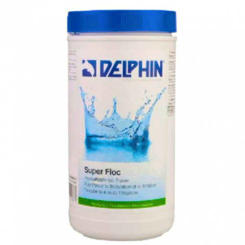 Флокер для басейну Delphin Супер Флок 0.6 кг у гранулах. Очищає й освітлює каламутну воду