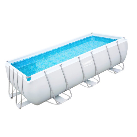 Каркасний басейн Bestway 404x201x100 см прямокутний з піщаним фільтром 6,5 м³ з драбиною та дозатором хлору (56442)