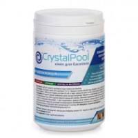 Таблетки хлору 1 кг Slow Chlorine Tablets Large. Медлений хлор для басейну Crystal Pool, Австрія