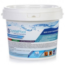Гранульований швидкий хлор Crystal Pool без стабілізатора для басейну Dry Chlorine Granules, 1 кг Австрія Нове, Австрія, 5 кг