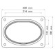 Вуличний душ для дачі та басейну Bridge BC0535 34 л чорний 217 см з мийкою для ніг