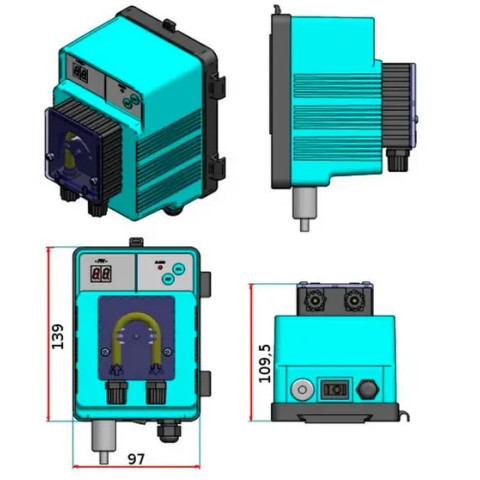 Дозута станція для басейну Microdos MP1SP-Rx 1,8 л/год Microdos