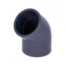 Коліно 45° ПВХ, 20 (КВ-КВ) Omega 90, до 60 ºС
