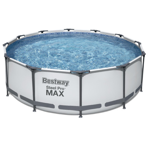 Каркасний басейн Bestway 366x100 см круглий з картриджним фільтром 9,2 м³ (56260)