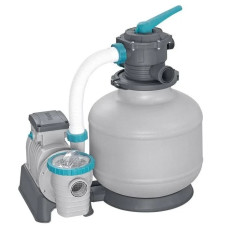 Фільтраційна установка для басейну Bestway FlowClear 58486 9.8 м³/год фільтр 385 мм. Підходить для басейнів Intex