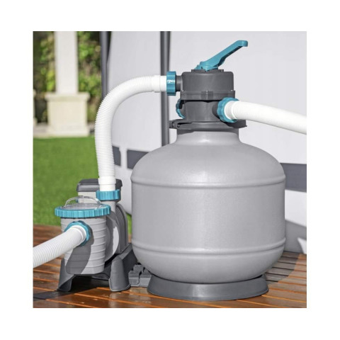 Фільтраційна установка для басейну Bestway FlowClear 58499 7.7 м³/год фільтр 320 мм. Підходить для басейнів Intex