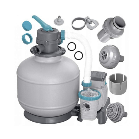 Фільтраційна установка для басейну Bestway FlowClear 58499 7.7 м³/год фільтр 320 мм. Підходить для басейнів Intex
