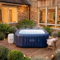 Надувний СПА-джакузі Bestway Hawaii Lay-Z-Spa квадратний 180x180x71 см 4-6-місний аеромасаж